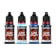 thumbnail image 3 of Juego de colores Paint Vallejo Game Color de 4 x 18 ml, tonos azules, 3 of 4