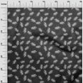 thumbnail image 3 of oneOone Cotton Poplin Twill Dark Gray Fabric Floral Craft Projects Decor Fabric Printed By The Yard 56 Inch Wide, 3 of 5