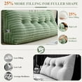 thumbnail image 4 of ANMINY Plush Headboard Pillow - 320 GSM Soft Fleece, High Elastic Pearl Cotton Filling, Versatile Sofa Backrest & Leg Pillow, Perfect Christmas/Housewarming Gift, 4 of 9