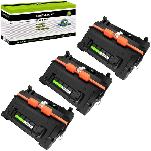 GREENCYCLE 3 Pack Compatible for HP 64A CC364A Black Toner Cartridge Replacement with Laserjet P4014 P4015 P4515 Series Printer