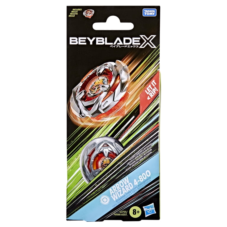 Beyblade X Arrow Wizard 4-80O Booster Pack Set with Stamina Type