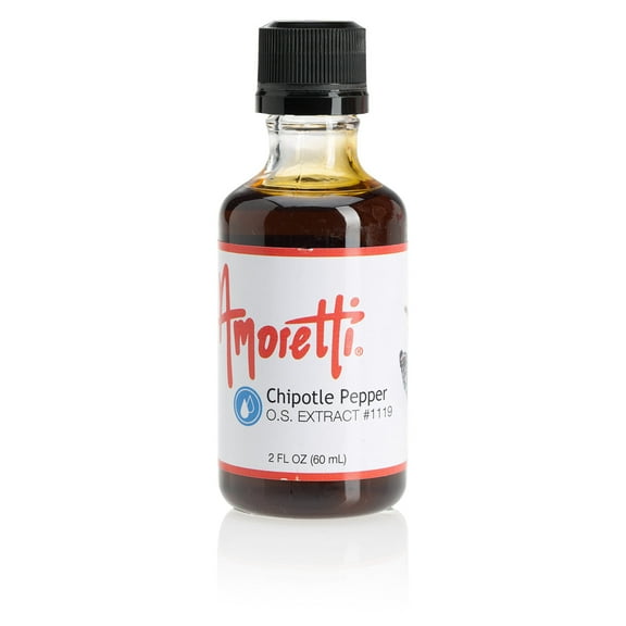 Amoretti - Chipotle Pepper Extract Oil Soluble 2 oz - Highly Concentrated & Perfect For Pastry or Savory applications, Preservative Free, Vegan, Kosher Pareve, TTB Approved, Non-GMO