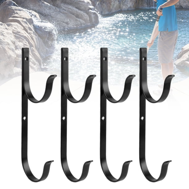 4 Juegos de Colgadores para Postes de Piscina con 8 Tornillos Accesorios de Piscina de aleación de Aluminio Juego de Ganchos para Postes Telescópicos Skimmers Rastrillos de ANGGREK Otros