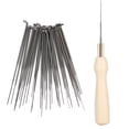 thumbnail image 4 of Felting Tool Set, Wool Felting Tool Three Needle Sizes Wood and Stainless Steel Materials  for DIY for Wool Felting, 4 of 7