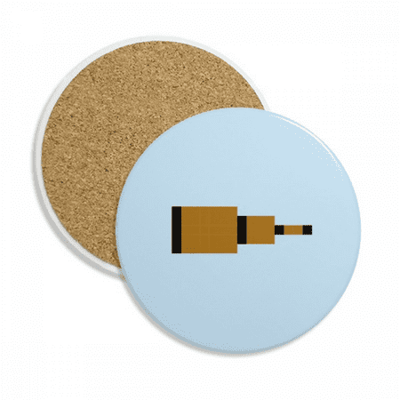 

Summer Sail Brown Fort Pixel Coaster Cup Mug Tabletop Protection Absorbent Stone