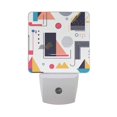 thumbnail image 6 of Yayeee LED Plug in Night Light for The Home with Auto Dusk to Dawn Light Sensors, 2 Pack, White Simple Shapes, 6 of 6