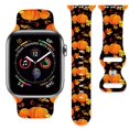 thumbnail image 1 of Correa De Calabazas De Acción De Gracias De Otoño Compatible Con Apple Watch Band 38 Mm, 40 Mm, 41 Mm, 42 Mm, 44 Mm, 45 Mm, 46 Mm, 49 Mm, Pulseras Deportivas De Silicona Suave Para Hombres Y Mujeres P, 1 of 5