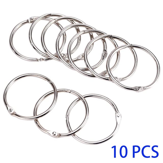 TureClos 10pcs Scrapbook Binder Ring Leaf Book Photo Album Staple