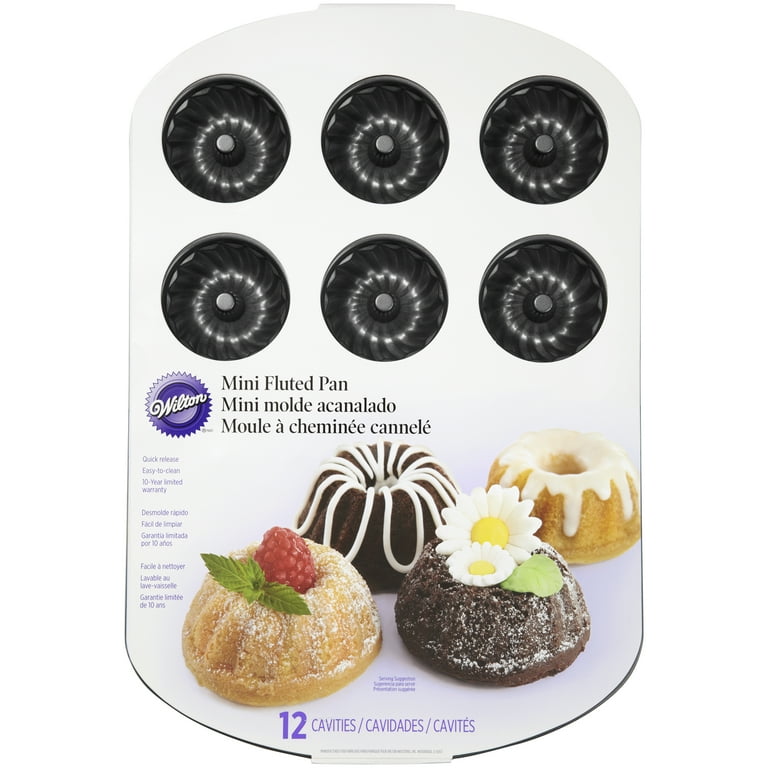 Cake Recipe Mini Bundt Cake Pan Walmart Wilton Non-Stick Mini