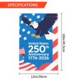 thumbnail image 2 of American Patriotism Garden Flag 12x18 Inch - Stars and Stripes Yard Decor for Homes and Gardens, 2 of 7