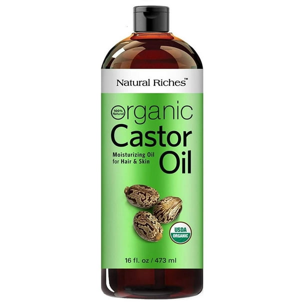 Natural Riches Thick Hair Organic Castor Oil Cold Pressed for Hair Loss