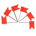 thumbnail image 2 of 200 Épingles à Carte en Forme de Drapeau, Épingles à Dessin en Liège, Rouge, 2 of 4