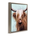 thumbnail image 4 of Stupell Industries Long Haired Cattle Portrait Animals & Insects Painting Brown Floater Framed Canvas Art Print Wall Art, 25 x 25, 4 of 10