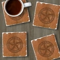 thumbnail image 4 of Thirstystone "Leather Lonestar" 4-Pack Absorbent Tumbled Tile Coasters, 4 of 7