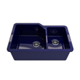 thumbnail image 5 of BOCCHI 1506-010-0120 Dual-Mount Fireclay 33" Double Kitchen Sink Sapphire Blue, 5 of 7