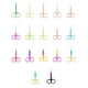 thumbnail image 2 of Pinzas para cutículas Seitruly Acero inoxidable Galvanoplastia Impermeables Color titanio, 2 of 6