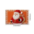 thumbnail image 3 of Virelaxpo Festive Christmas Bathroom Mat,Soft Knitted Floor Rug with Non-Slip Backing for Home Decoration and Entryway, 3 of 6