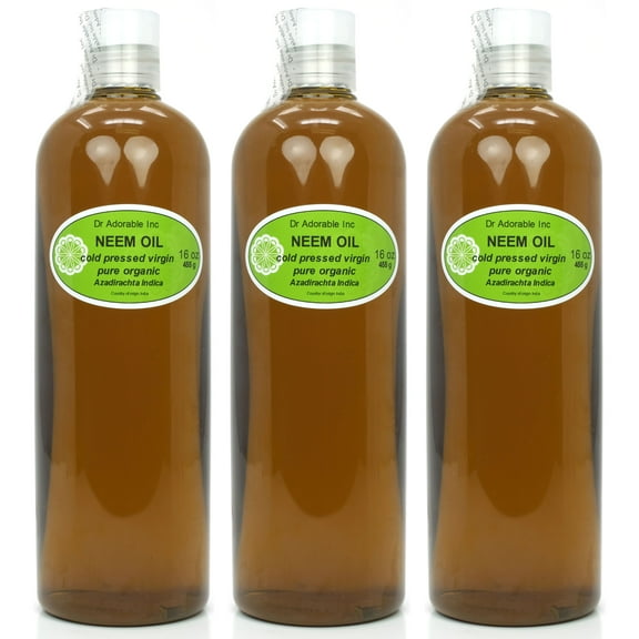 Dr Adorable - 48 oz - Neem Oil - 100% Pure Organic Unrefined Cold Pressed Natural (3 of 16 oz)