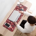 thumbnail image 3 of Long Mouse Pads for Desk,Red Christmas Tree Pattern Desk Mats on Top Of Desks, Desk Mouse Pad Extra Large with 3mm Non-Slip Base and Stitched Edge for Gaming,Office,Work,Home 31.5x11.8in, 3 of 5