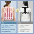 thumbnail image 2 of Posture Corrector for Women and Men: Back Support Brace Upper Back Shoulders Pain Relif  Spine Alignment, Scoliosis, Hunchback, 2 of 6