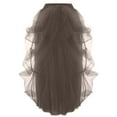 thumbnail image 3 of Idoravan Women's Basic Versatile Skirt Clearance Womens Tulle Long Skirt High Waist Ruffle Floor Length Wedding Puffy Maxi Skirts, 3 of 7