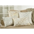 thumbnail image 4 of Saro Lifestyle 9283.GL20SP 20 in. Metallic Foil Print Throw Poly Filled Pillow, Gold, 4 of 5