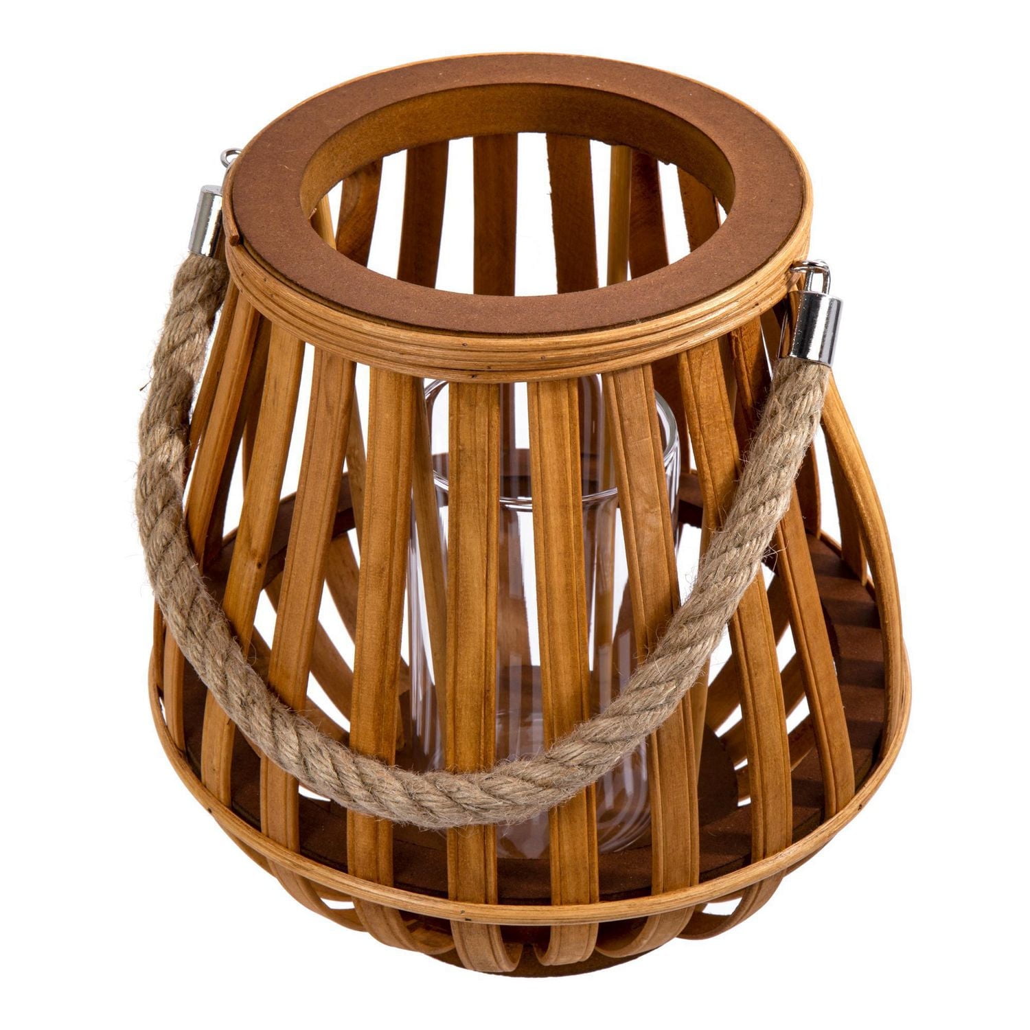 Truu Design Rustic Style Wooden Lantern Candle Holder
