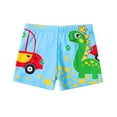 thumbnail image 2 of Lilgiuy Boys Swim Trunks Quick Dry Beachwear Sport Swim Shorts Toddler Boy Swimwear Cute Cartoon Print Bathing Suit Board Short for Surfing Swimming Blue (2-9 Year), 2 of 3