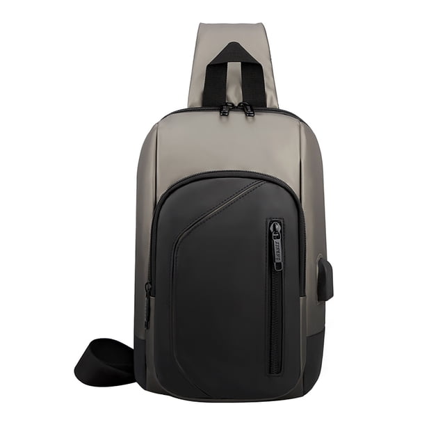 Bolso de mensajero informal simple multifuncional, bolso de pecho de un solo hombro para ir al trabajo, de gran capacidad