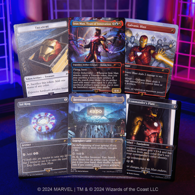 Magic the Gathering Secret Lair x Marvel's Iron Man - Rainbow Foil