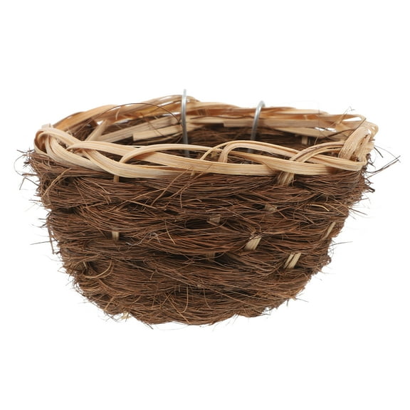Myenne Woven Bird Nest for Parrot Cage Warm Bird Bed Hanging Birdhouse for Outdoor Parakeet Nesting Box Bird Bed for Cage Bird Breeding Nest