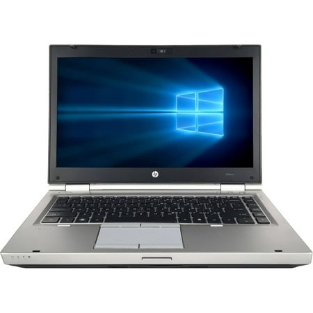 Used HP EliteBook 8460P 14" Business Laptop, Intel Core i5-2520M, 8GB RAM, 500GB HD, DVD-ROM, Windows 10 Professional 64-bit, Silver