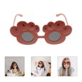 thumbnail image 3 of KAKOWELY 4 gafas de sol de fiesta: gafas con forma de garra de oso para niños - Accesorios de disfraces de animales de la selva para fiestas temáticas de playa de verano, 3 of 4
