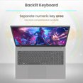 thumbnail image 4 of Machenike Machcreator N17A Laptop, 17.3" FHD 120Hz, Intel N100, 16GB DDR5, 512GB SSD, W11H, Grey, 4 of 7