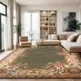 thumbnail image 5 of Hand Tufted Traditional Wool Area Rug - 100% New Zealand Wool Carpet for Bedroom, Dining Room, and Luxurious Home Décor ( Sage Green_10X14), 5 of 5