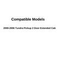 thumbnail image 2 of Driver Side Left Quarter Window Quarter Glass Movable Compatible with Toyota Tundra Pickup Extended Cab 2000-2006 Models, 2 of 5
