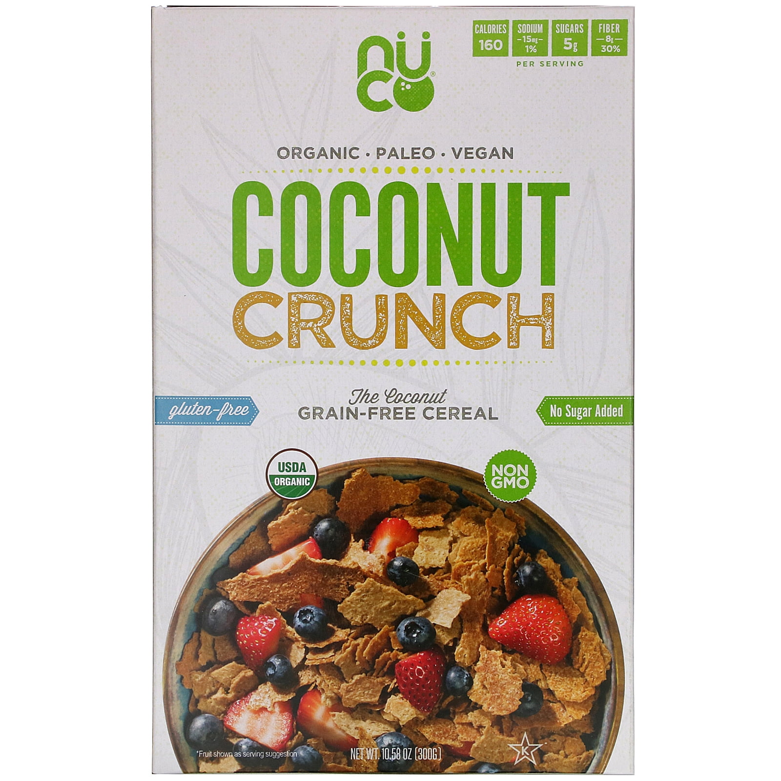 Coconut Crunch Cereal, 10.58 oz (300 g), NUCO