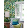 thumbnail image 4 of Caroline et Bettina Papier Peint Autocollant Feuilles Turquoise, 4 of 4
