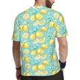 thumbnail image 2 of Wukai Yellow Lemon Print Men's Short-Sleeved Mesh T-Shirt,Quick-Dry Short Sleeve Workout T-Shirt-X-Small, 2 of 8
