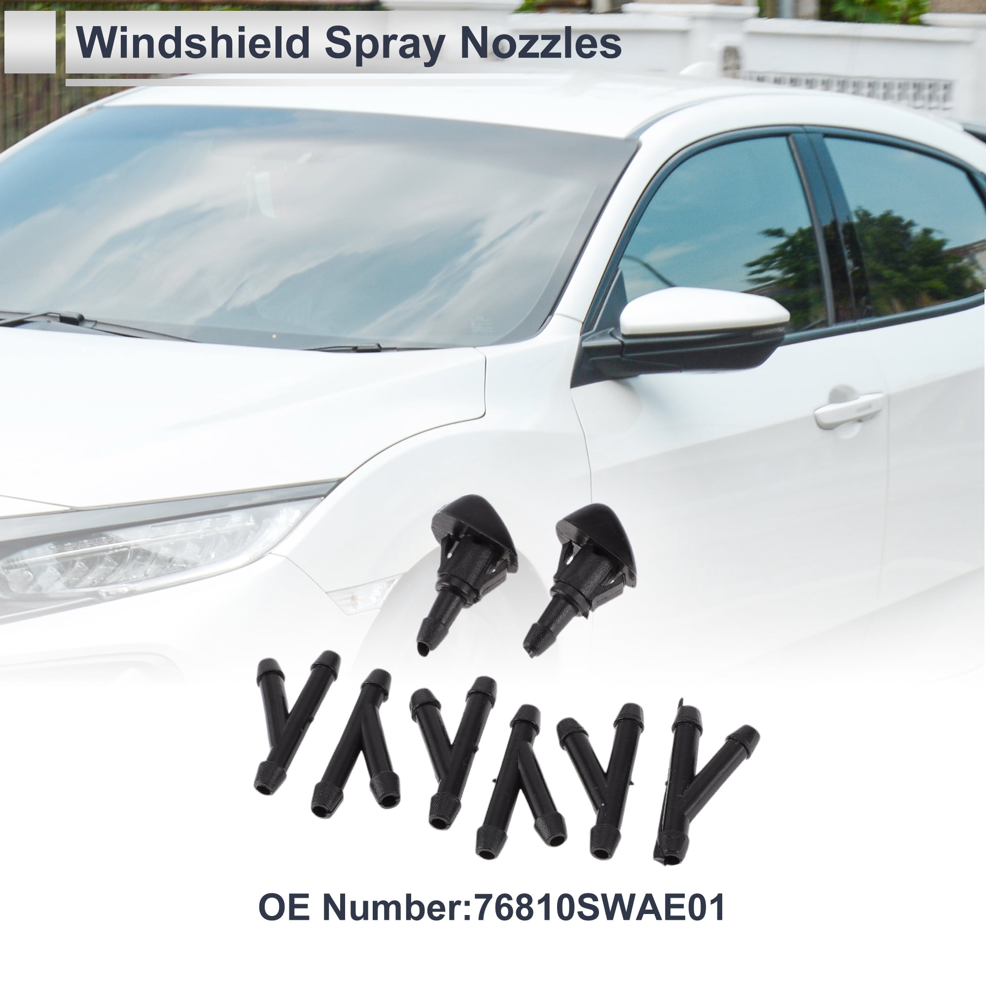 Unique Bargains Windshield Washer Nozzle for Honda Civic 1987-2005 1 Set