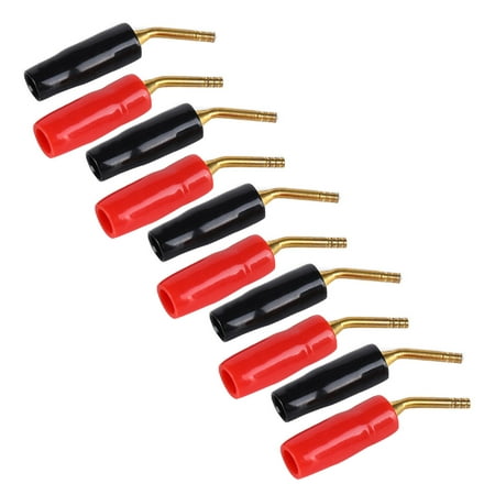 

Speaker Plug Bending Black Red Audio Plug For Speaker For Audio