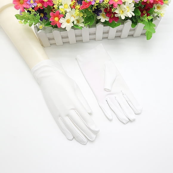 3 Pairs Cotton Gloves Resuable Soft Works Glove Or Moisturizing Dry Hands Jewelry Silver Archival Costume Inspection Gloves Mittens winter gloves White