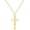 Gold Simple Cross 14K Gold Plated, variant on Christian Gift Stocking Stuffers Cross Necklace for women-Dainty 14k Gold Plated/Silver Plated Pendant Necklaces Simple Cute Tiny Necklace Jewelry for Women