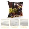 thumbnail image 5 of YINGXI Wine Throw Pillow Cover, Modern Accent Double-Sided Digital Printing 18x18in, 5 of 6
