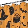 thumbnail image 3 of Witch Hat Halloween Pattern Shower Curtain 72"x72" ,Bathroom Decorative Shower Curtains Set with 12 Hooks,Modern Waterproof Washable Shower Curtain, 3 of 6