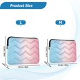 thumbnail image 4 of FORMRS 13-13.3 inch Laptop Sleeve Case Soft Carrying Quilted Computer Bag Cover, Light Pink Gradient, 4 of 7