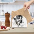 thumbnail image 6 of Run Black and White Cat Napkin Holder for Table Clear Napkin Stand Paper Holder Acrylic Organizer Dispenser Napkins for Dinner Kitchen Restaurant Room, 6 of 8
