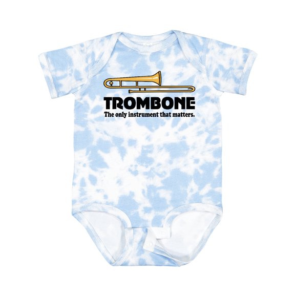 Inktastic Trombone Music Joke Band Boys or Girls Baby Bodysuit