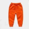 thumbnail image 4 of Boys Girls' Casual Solid Color Warm Thickened Long Pants, 4 of 5