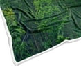 thumbnail image 4 of Rustic Nature Forest Throw Blanket, Green Misty Forest Pine Tree Throw Flannel Blankets for Couch & Bed, Cool Nature Scenery Landscape Plush Cozy Fuzzy Blanket 50" x 60", Super Soft & Warm Blankets, 4 of 4